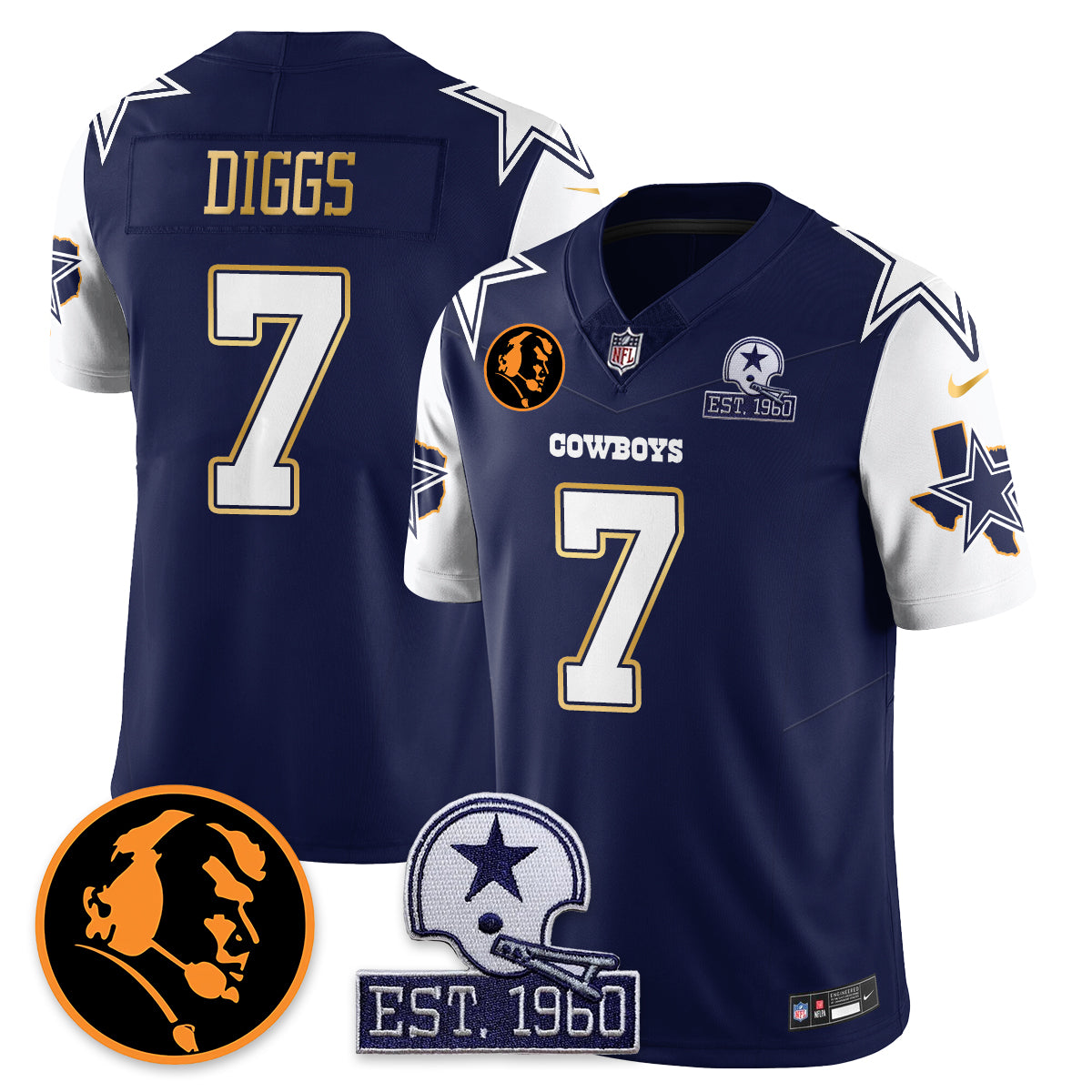 DAL Vapor Limited Gold Jersey - John Madden Patch