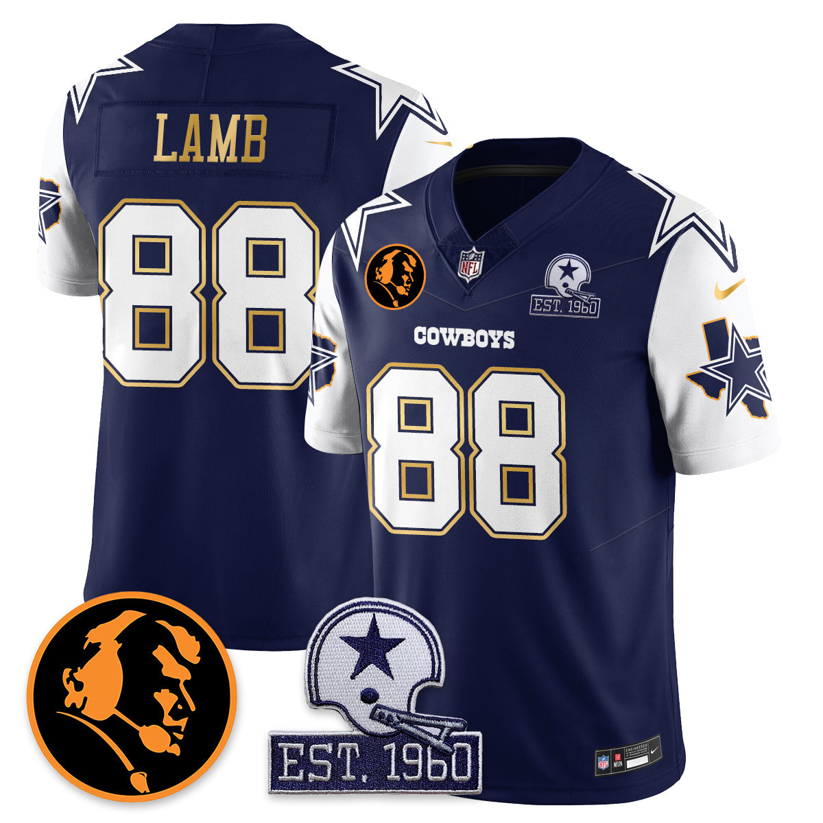 DAL Vapor Limited Gold Jersey - John Madden Patch