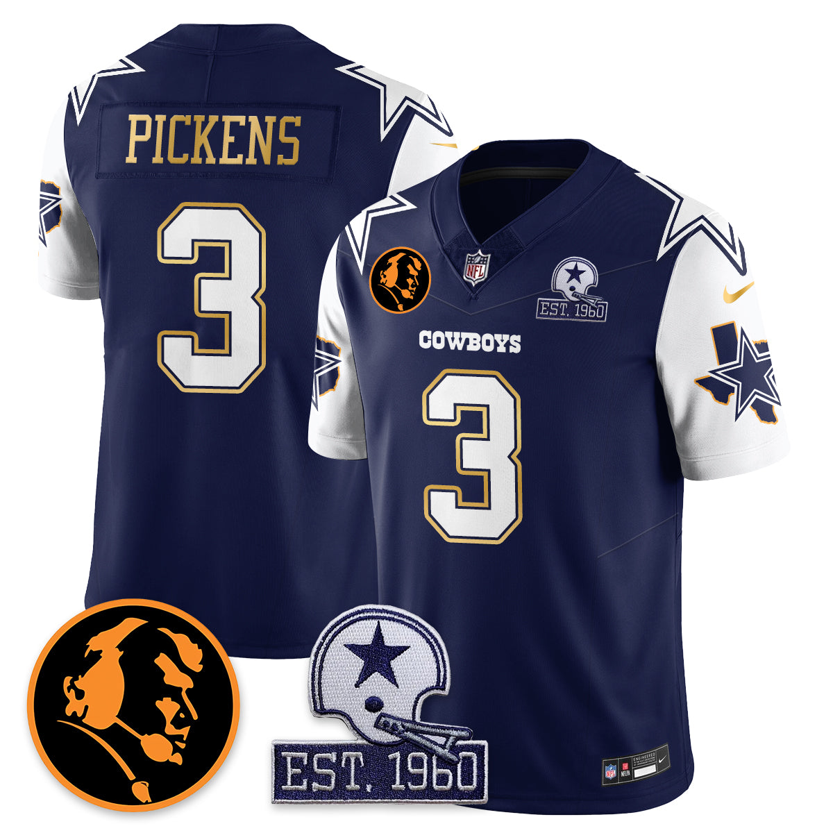 DAL Vapor Limited Gold Jersey - John Madden Patch