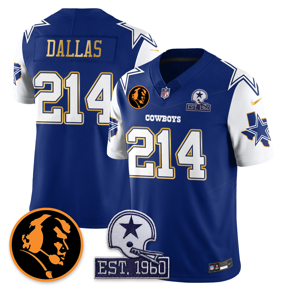 DAL Vapor Limited Gold Jersey - John Madden Patch