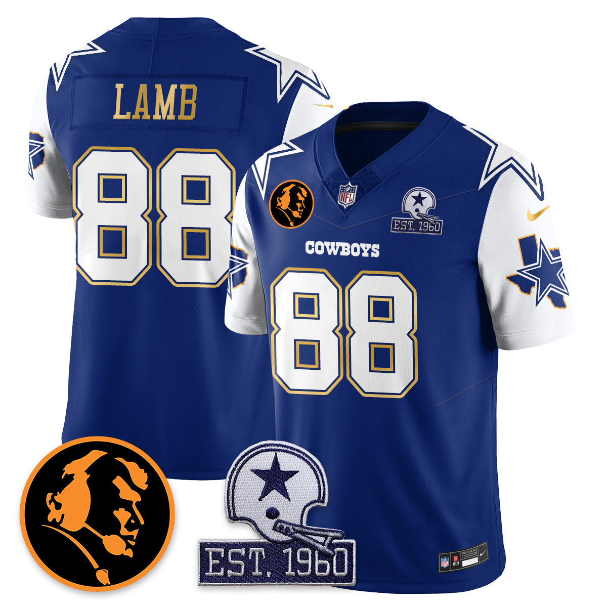 DAL Vapor Limited Gold Jersey - John Madden Patch