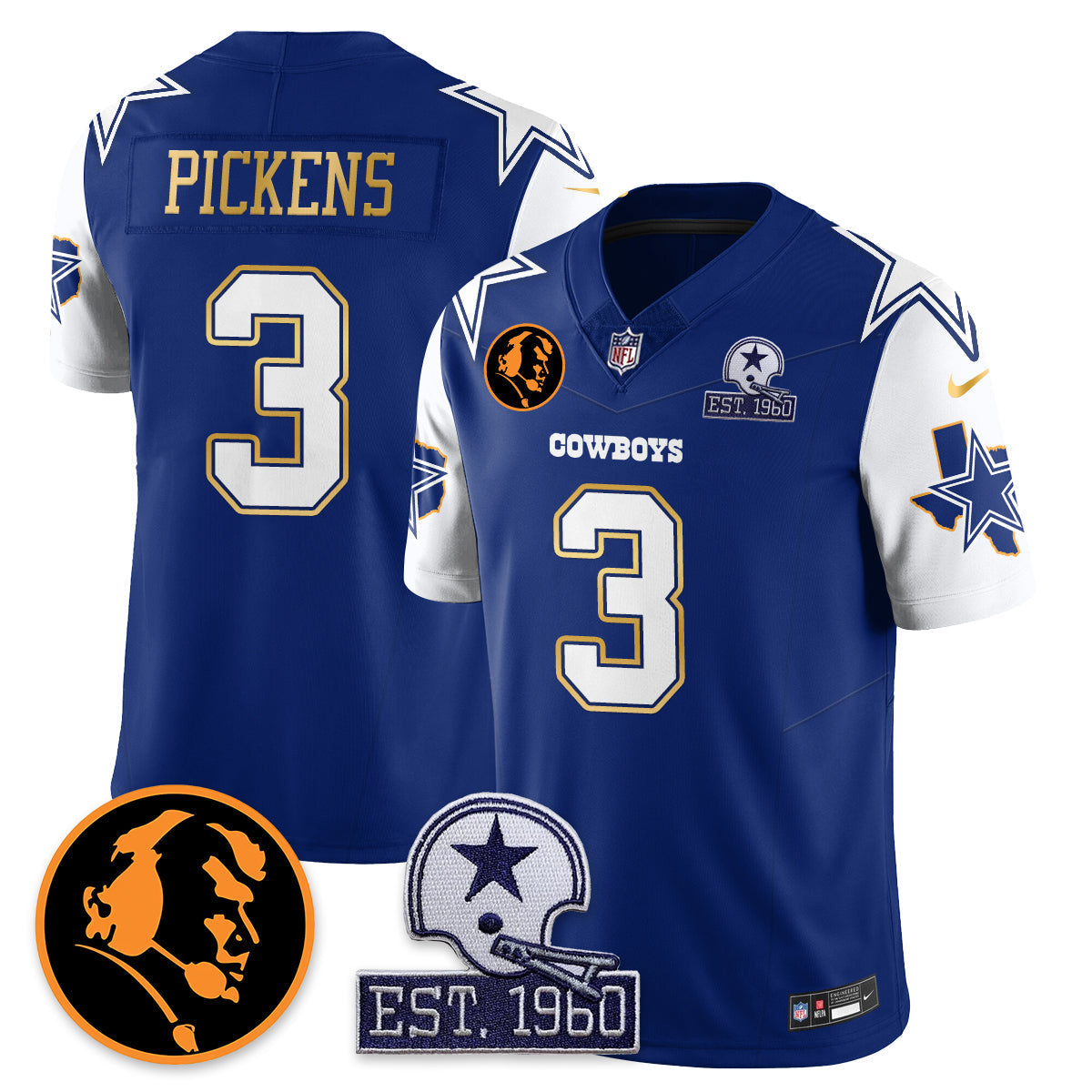 DAL Vapor Limited Gold Jersey - John Madden Patch