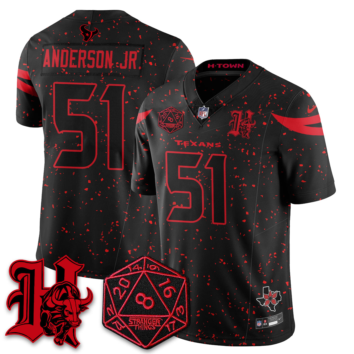 HOU 'Stranger Things Edition' Vapor Limited Jersey