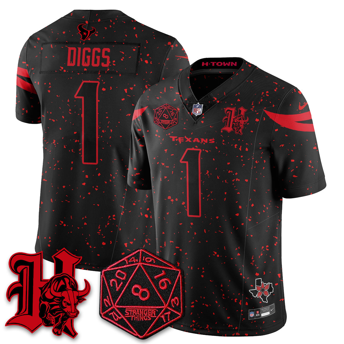 HOU 'Stranger Things Edition' Vapor Limited Jersey