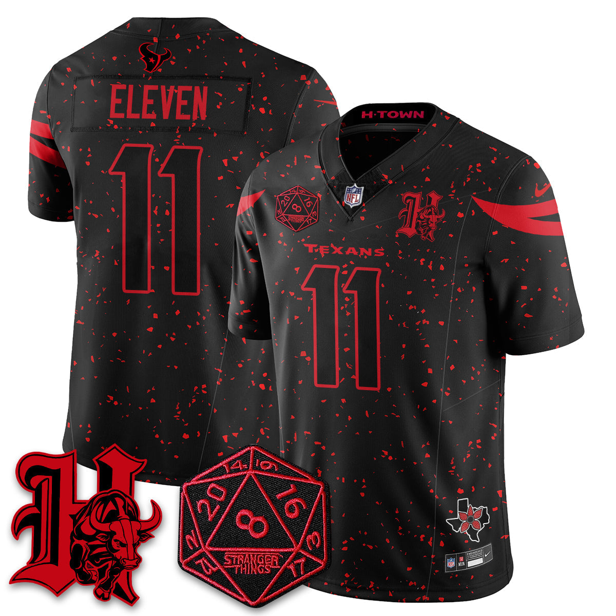 HOU 'Stranger Things Edition' Vapor Limited Jersey