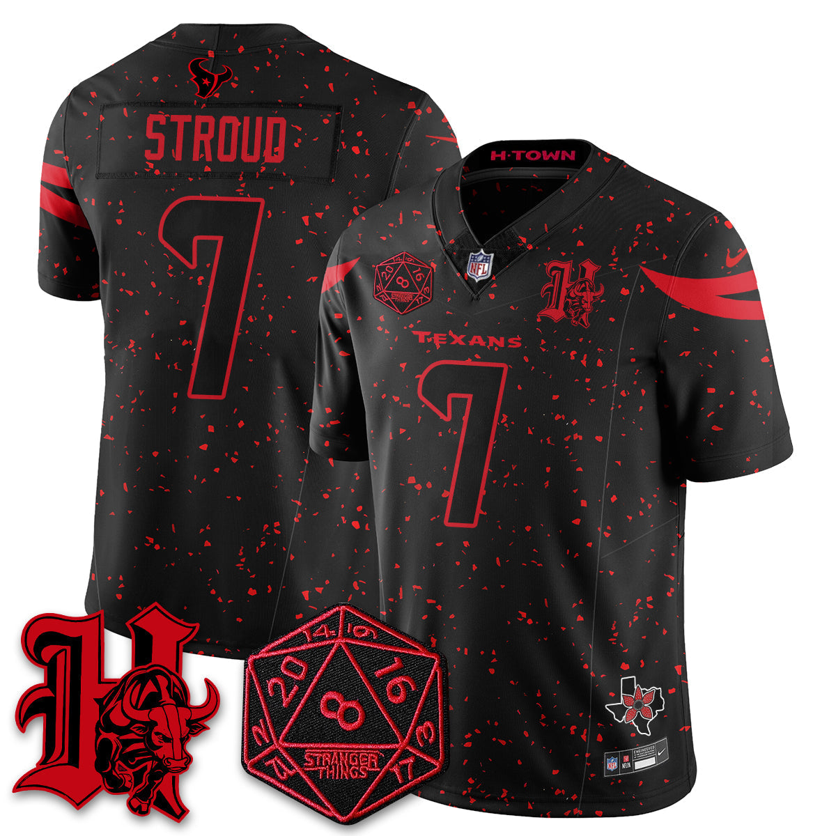 HOU 'Stranger Things Edition' Vapor Limited Jersey