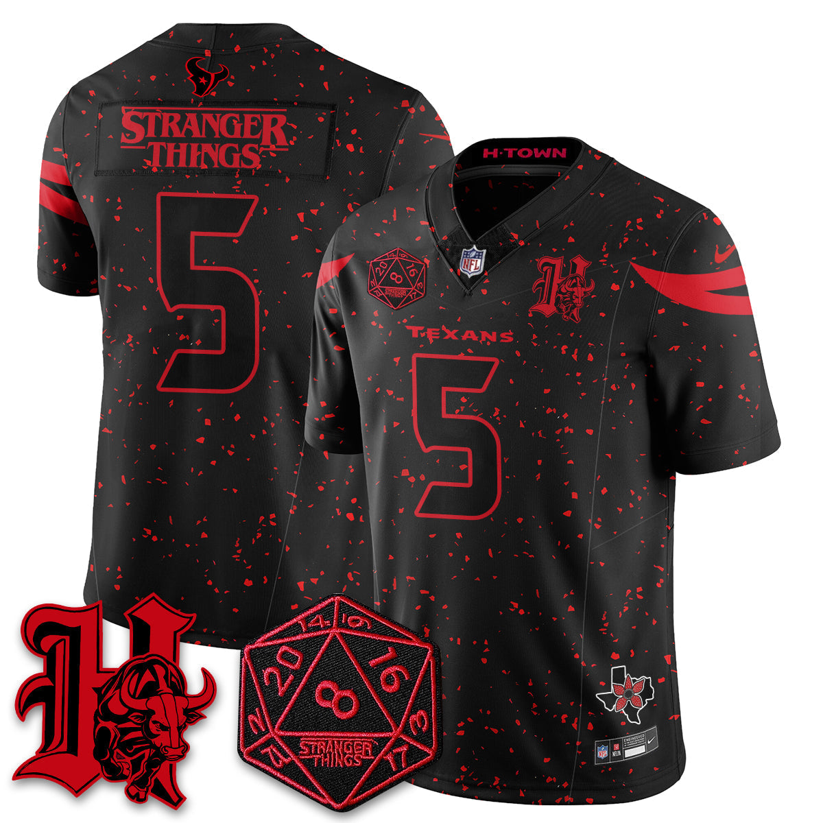 HOU 'Stranger Things Edition' Vapor Limited Jersey