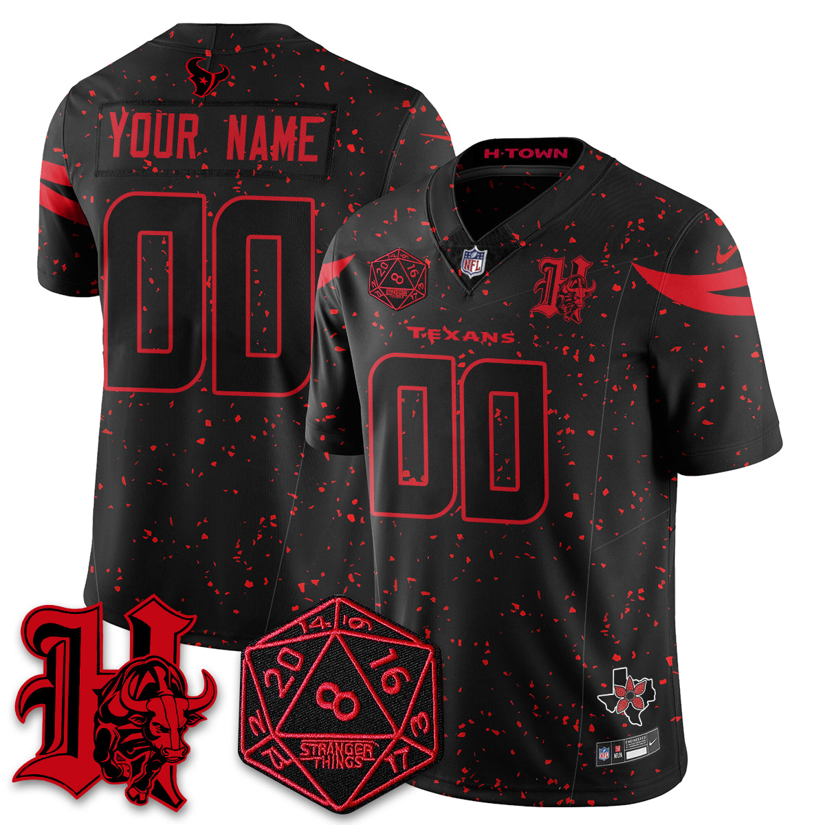 HOU 'Stranger Things Edition' Vapor Limited Jersey