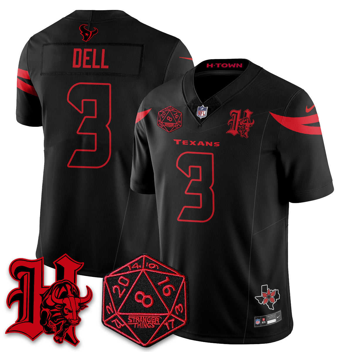 HOU 'Stranger Things Edition' Vapor Limited Jersey