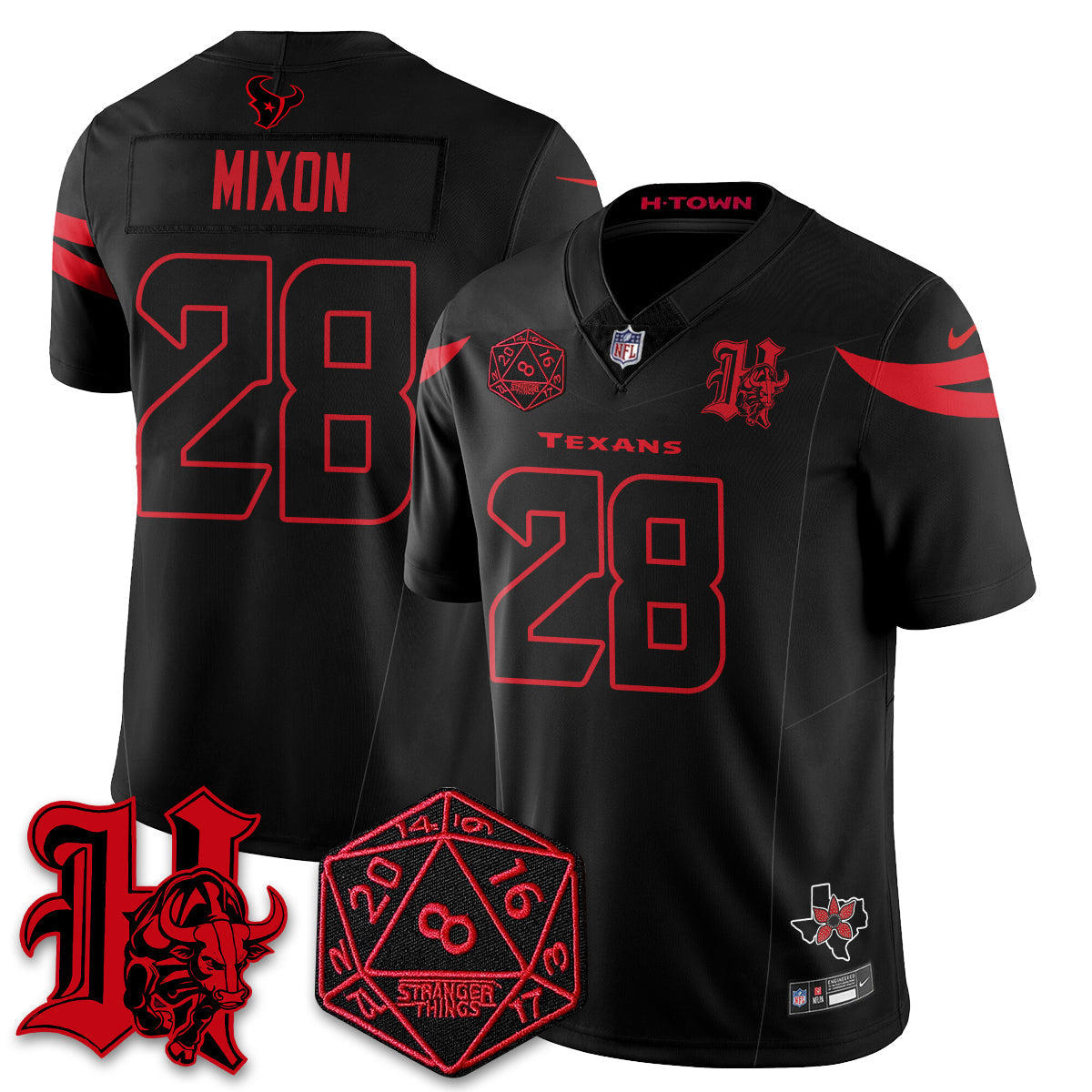 HOU 'Stranger Things Edition' Vapor Limited Jersey