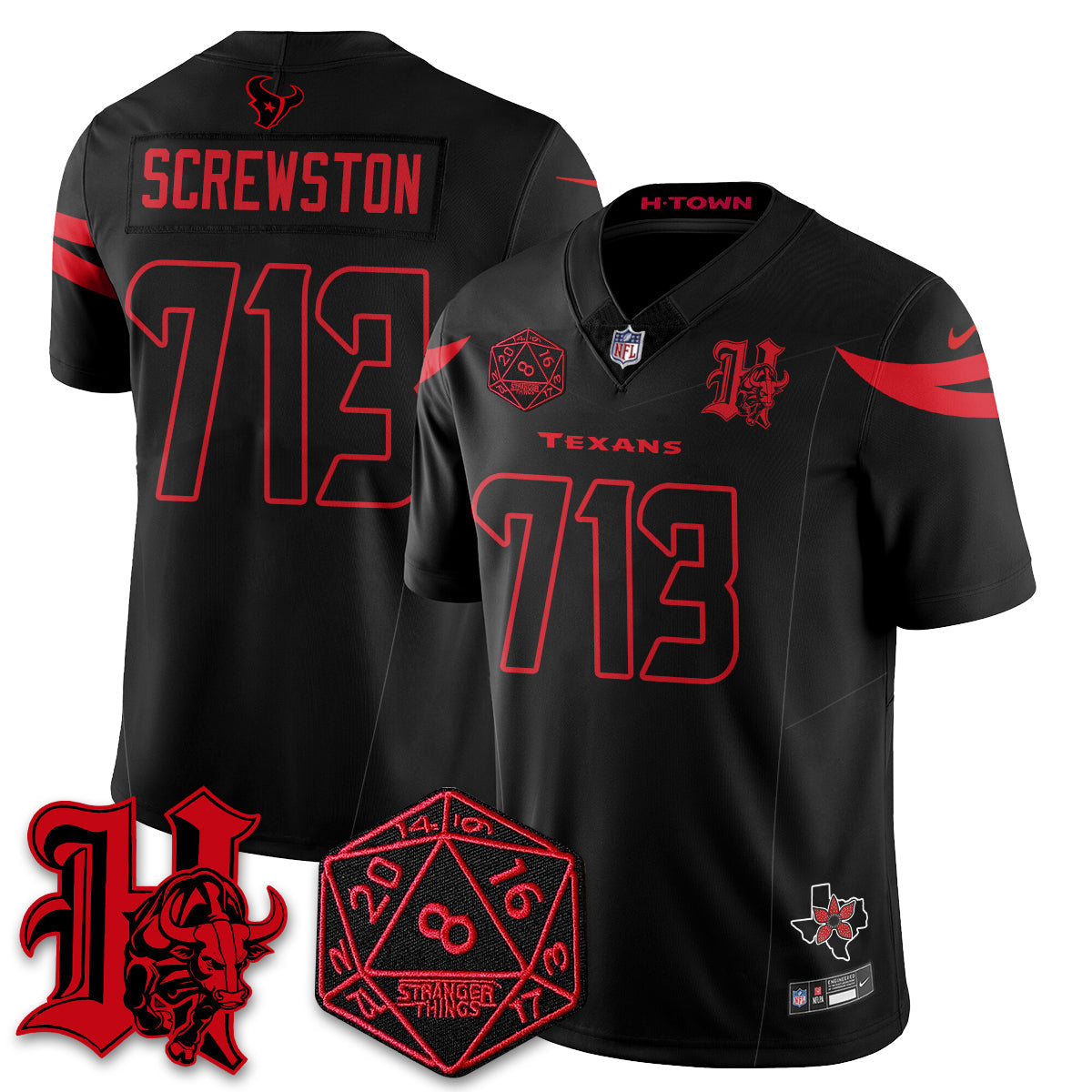 HOU 'Stranger Things Edition' Vapor Limited Jersey