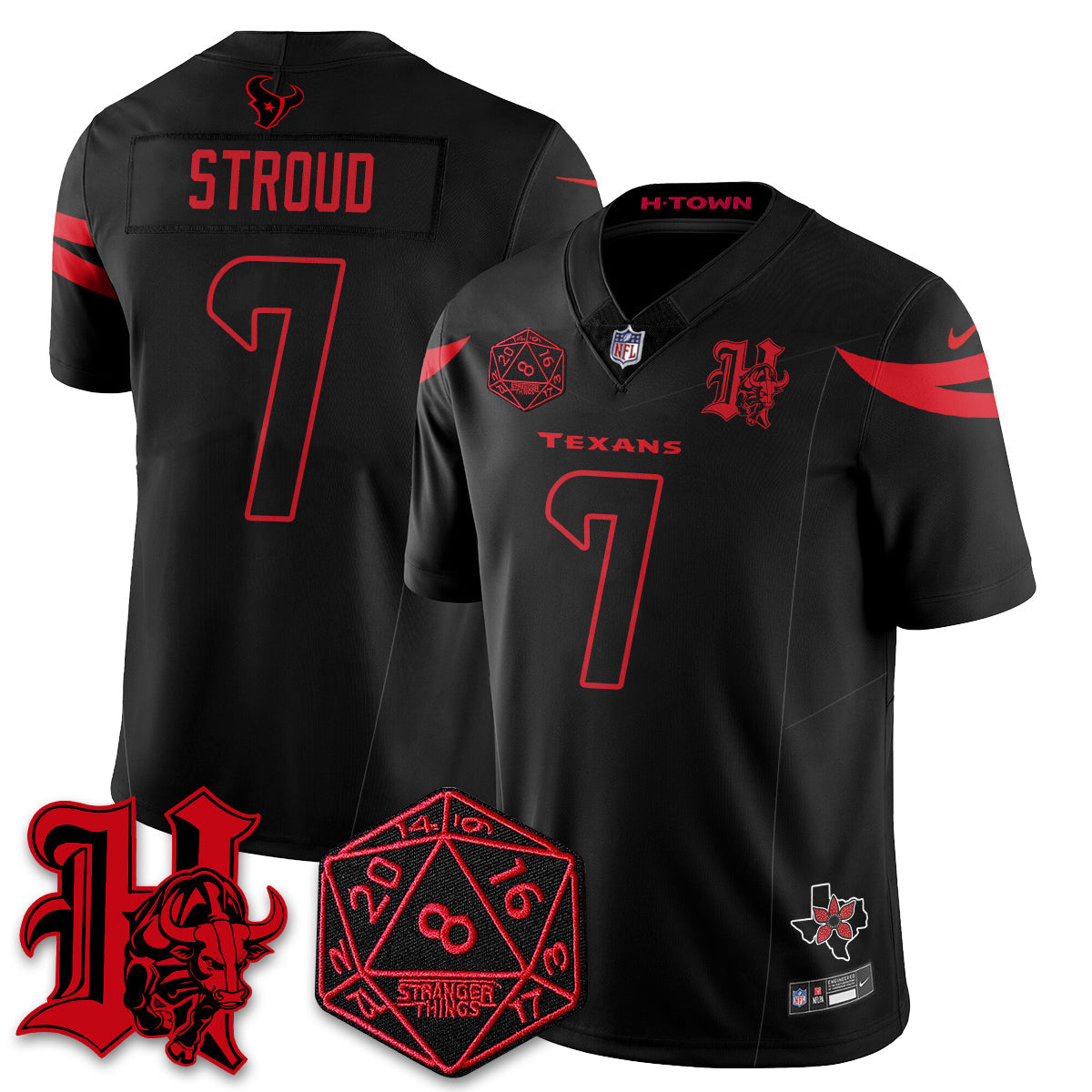 HOU 'Stranger Things Edition' Vapor Limited Jersey
