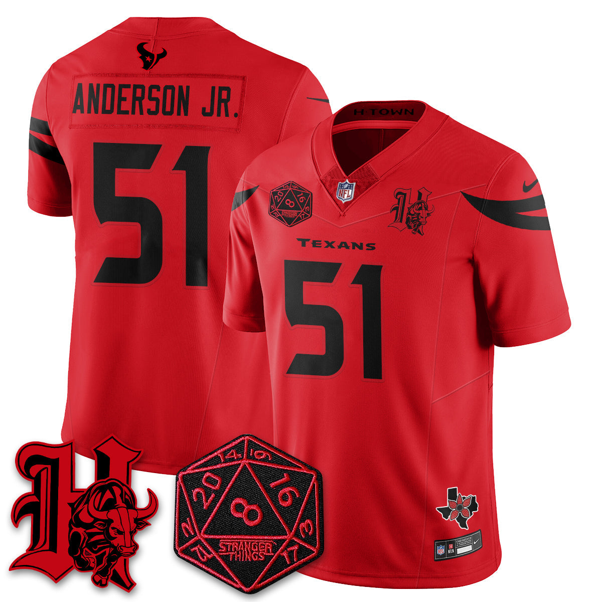 HOU 'Stranger Things Edition' Vapor Limited Jersey