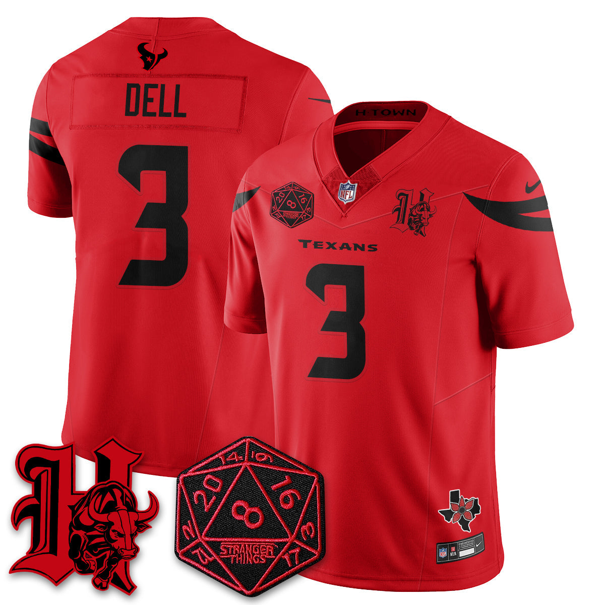 HOU 'Stranger Things Edition' Vapor Limited Jersey