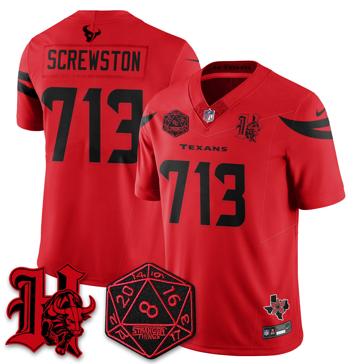 HOU 'Stranger Things Edition' Vapor Limited Jersey