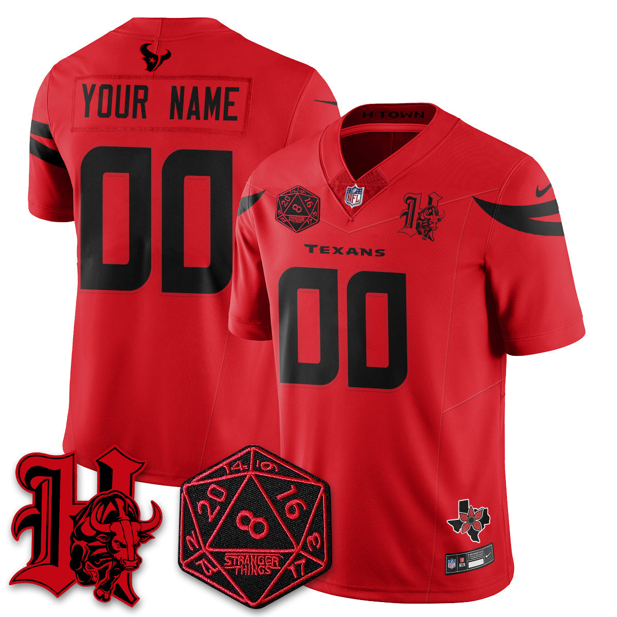 HOU 'Stranger Things Edition' Vapor Limited Jersey