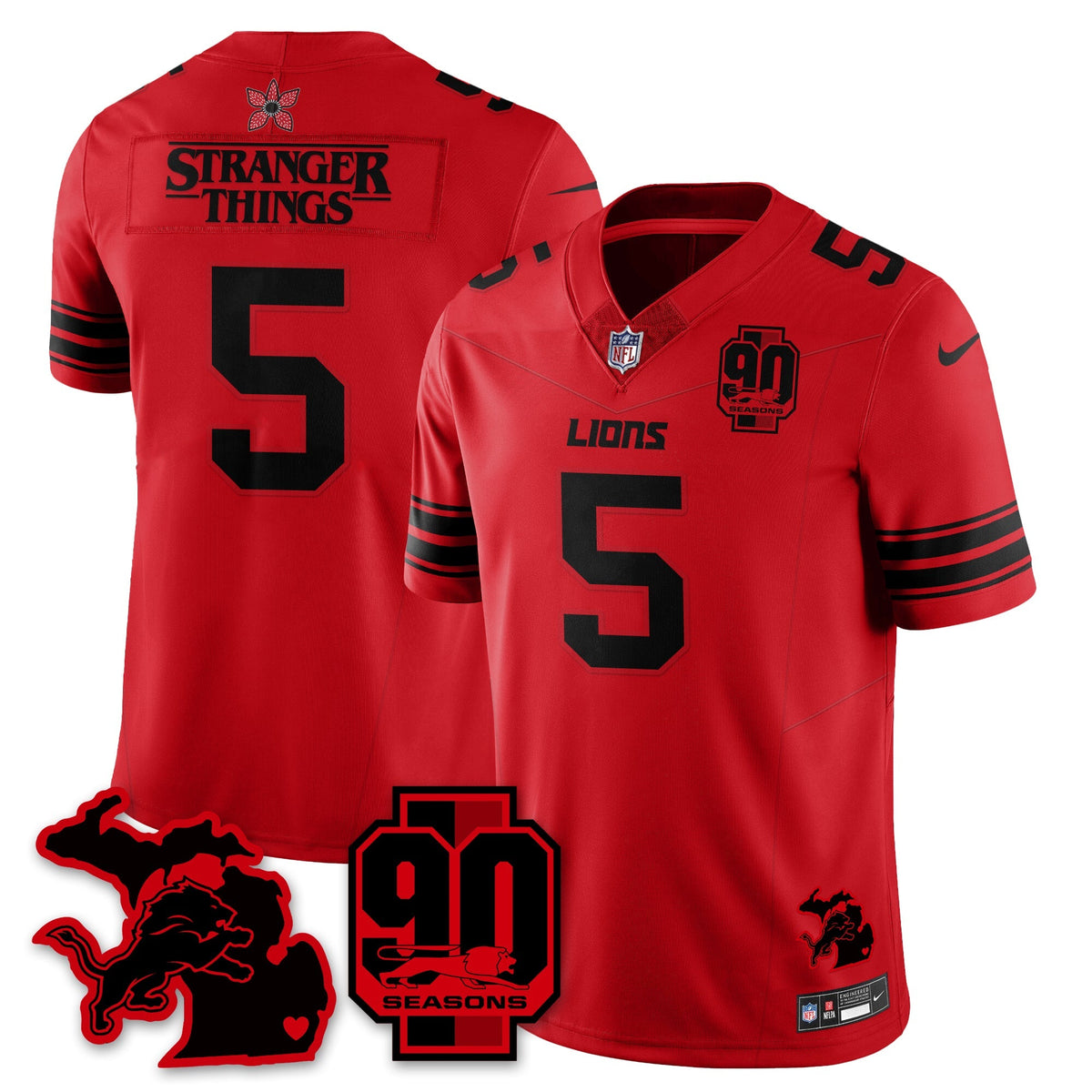 DET 'Stranger Things Edition' Vapor Limited Jersey