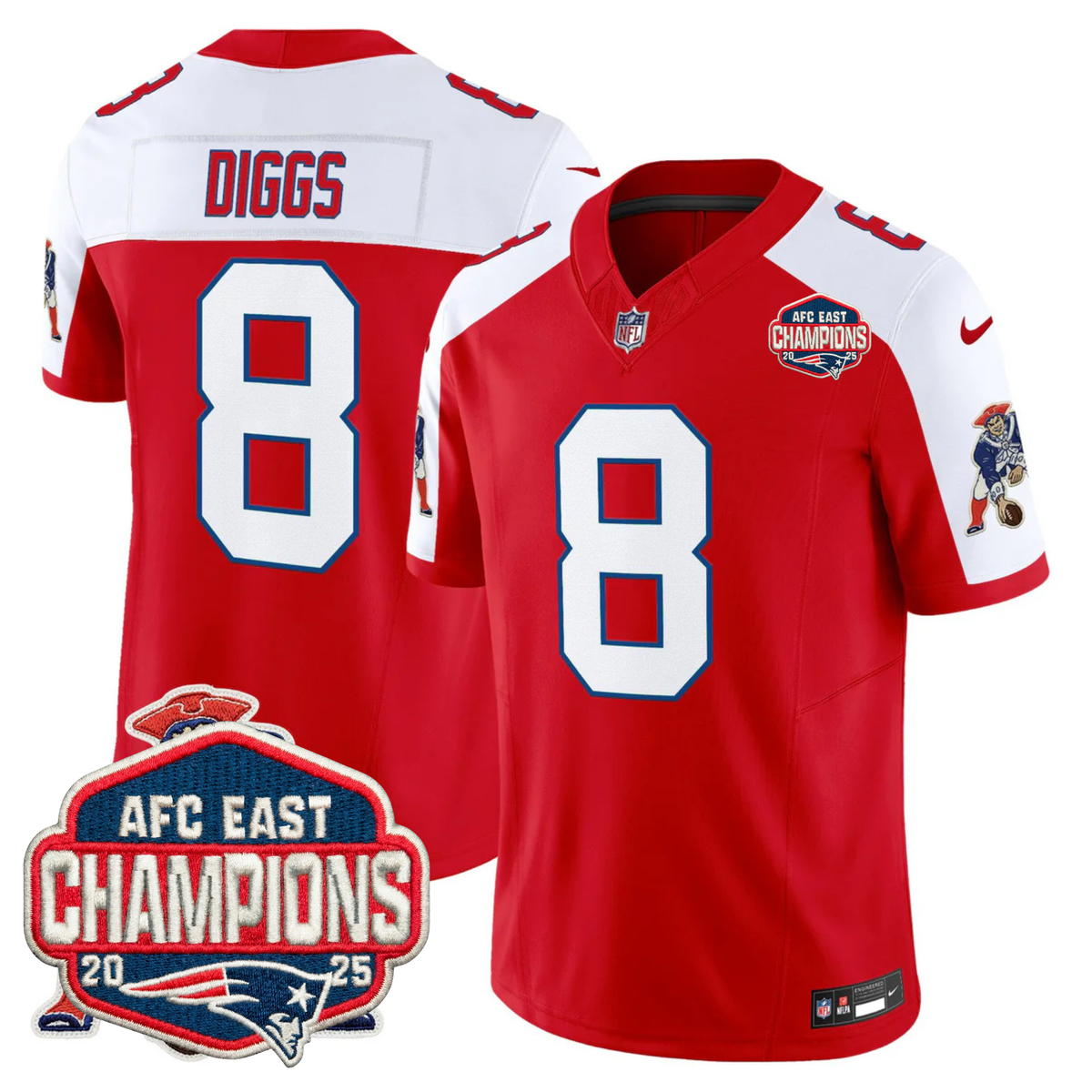 NE AFC East Champions Throwback Vapor Limited Jersey V2