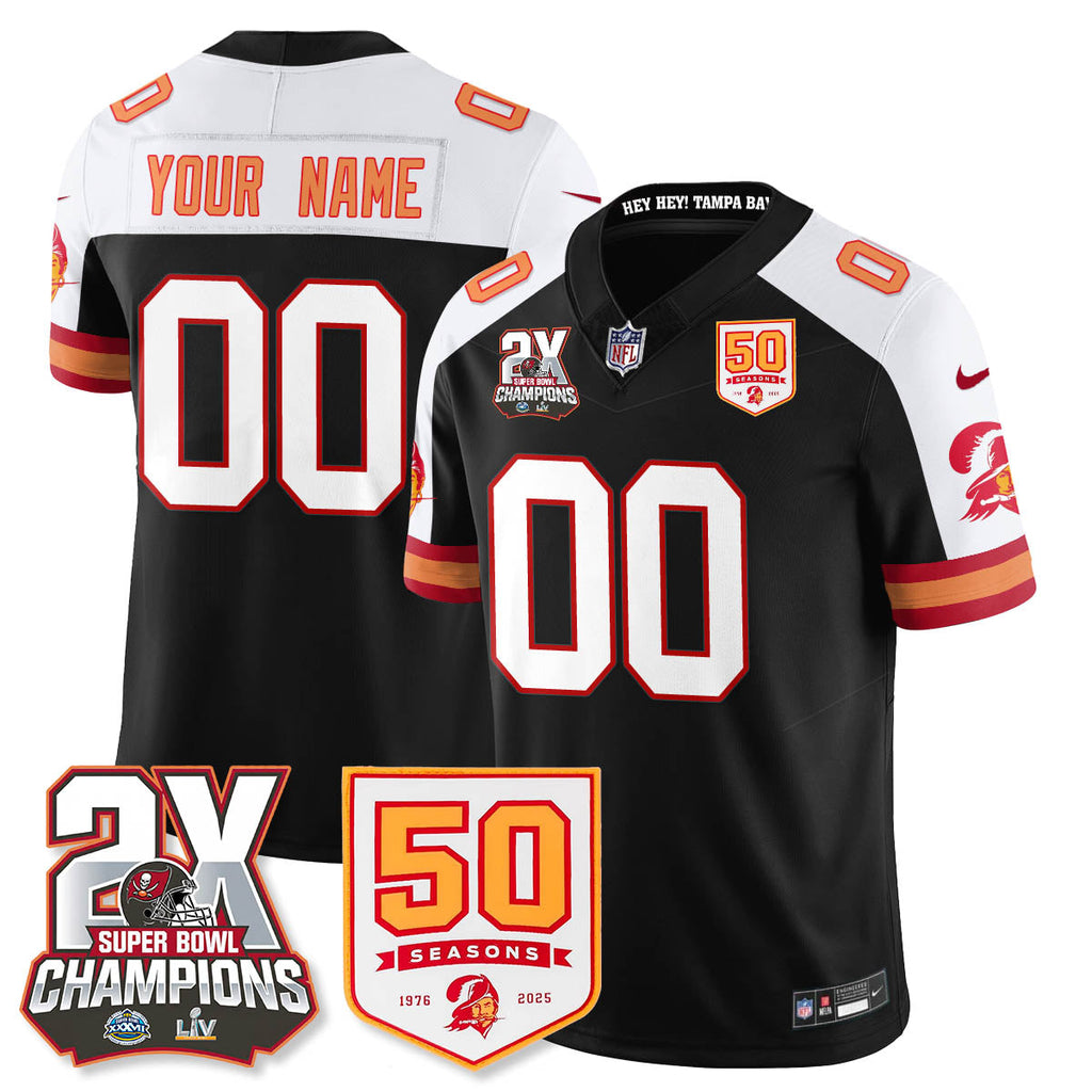 TB 2-Time Champions Patch Throwback Vapor Limited Jersey