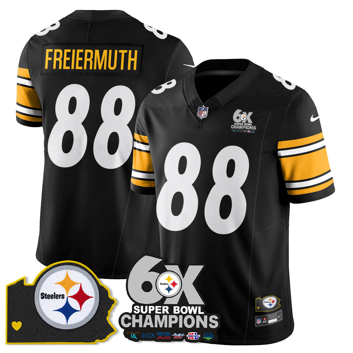 PIT 6-Time Champions Patch Vapor Limited Jersey