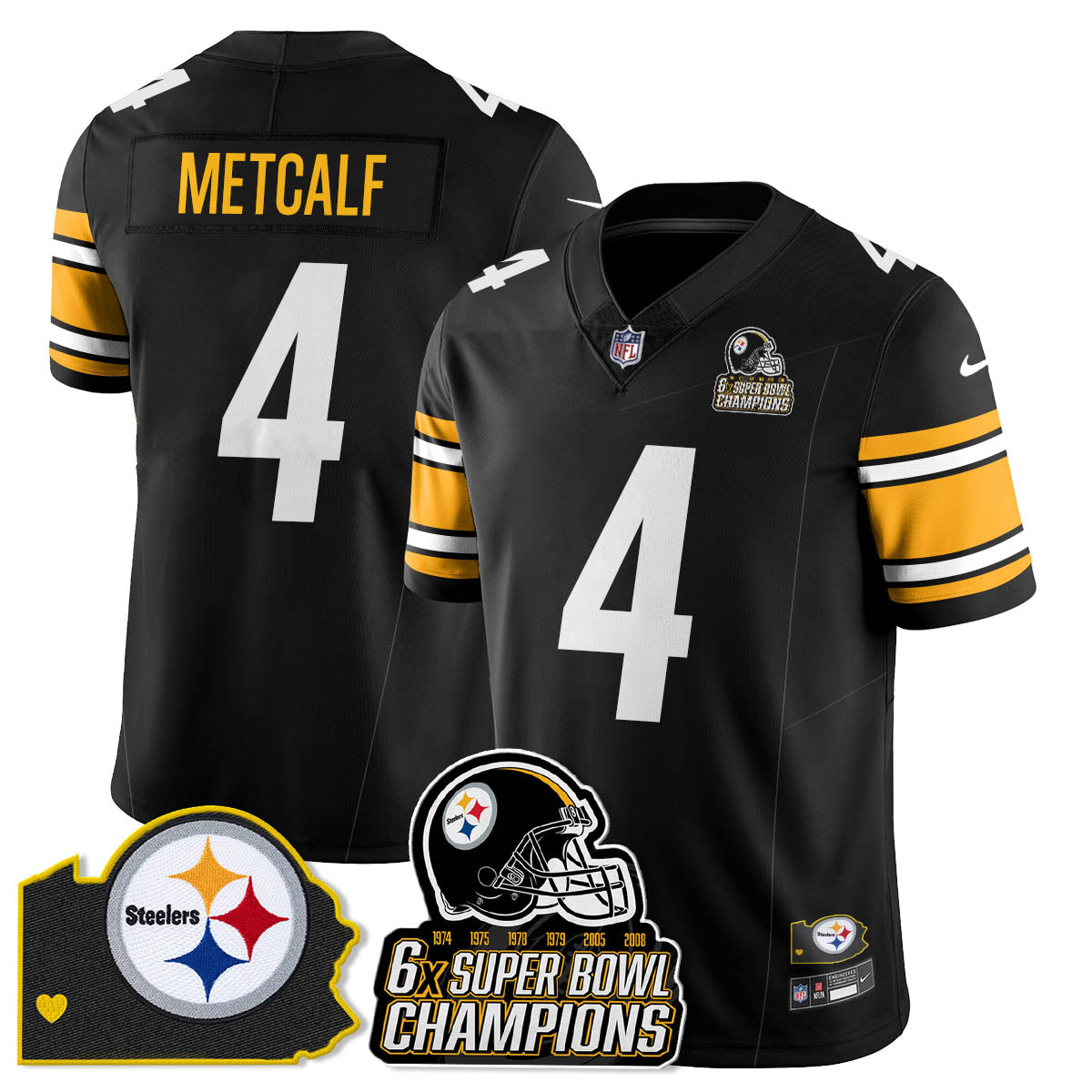 PIT 6-Time Champions Patch Vapor Limited Jersey
