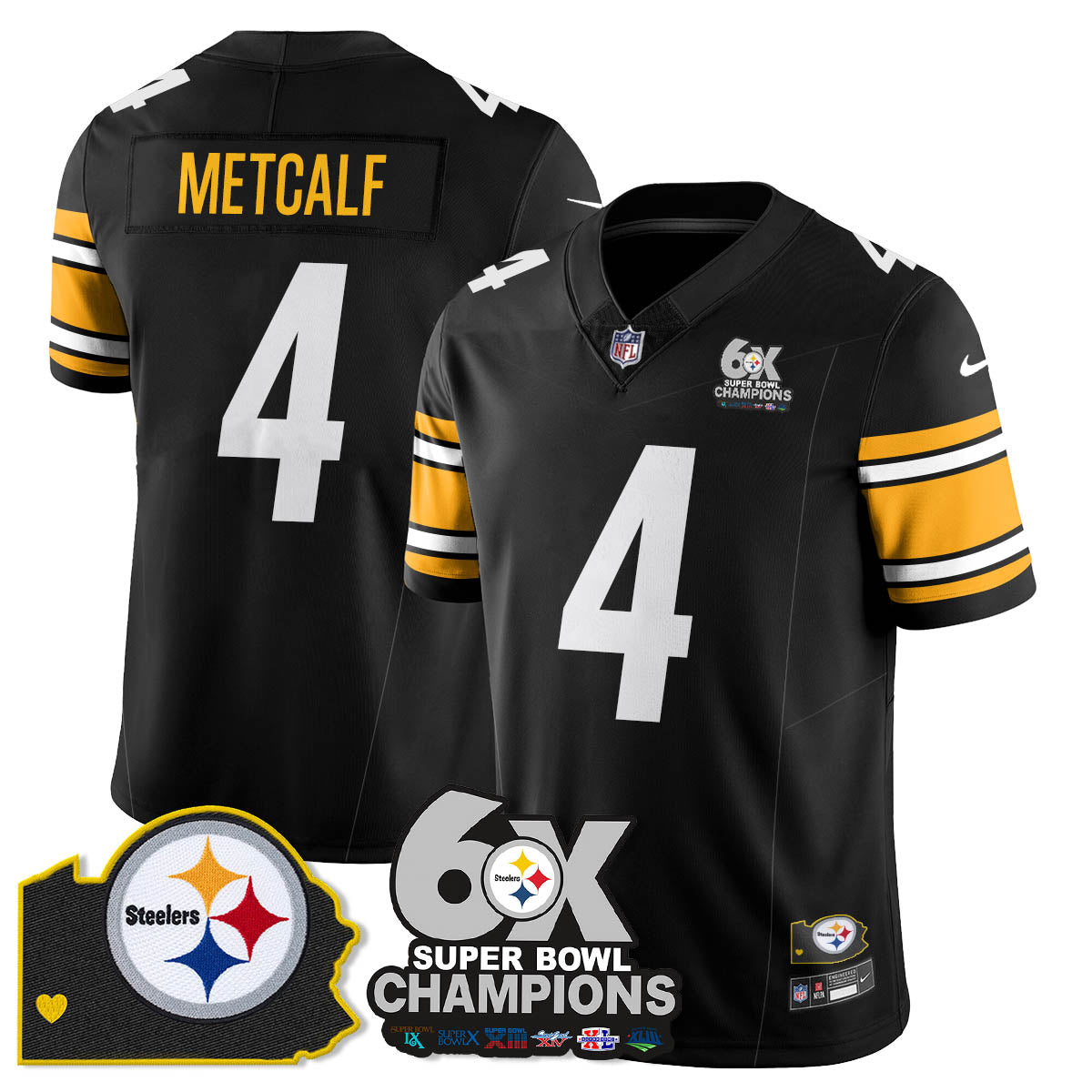 PIT 6-Time Champions Patch Vapor Limited Jersey