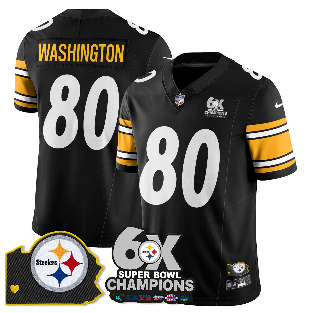 PIT 6-Time Champions Patch Vapor Limited Jersey