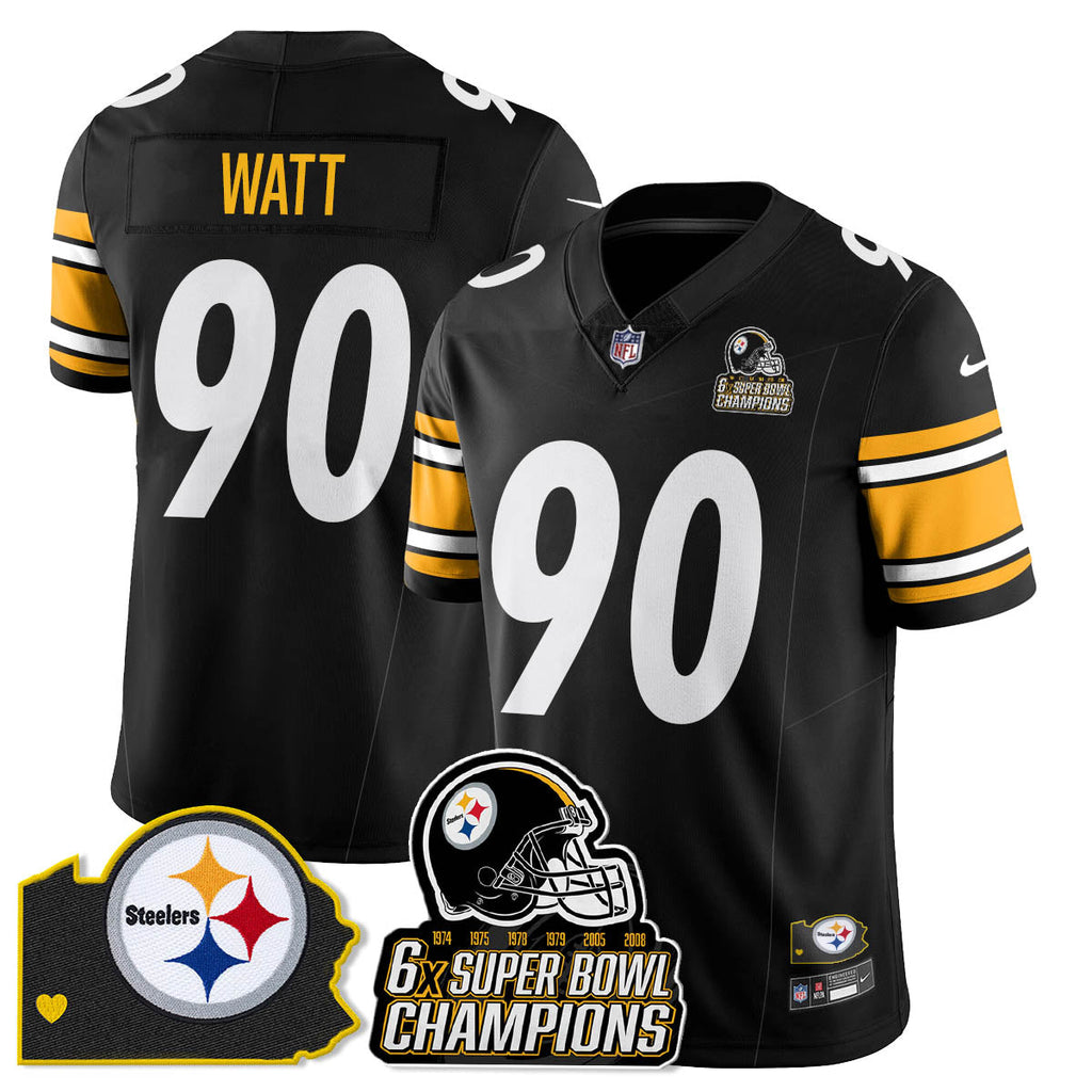 PIT 6-Time Champions Patch Vapor Limited Jersey