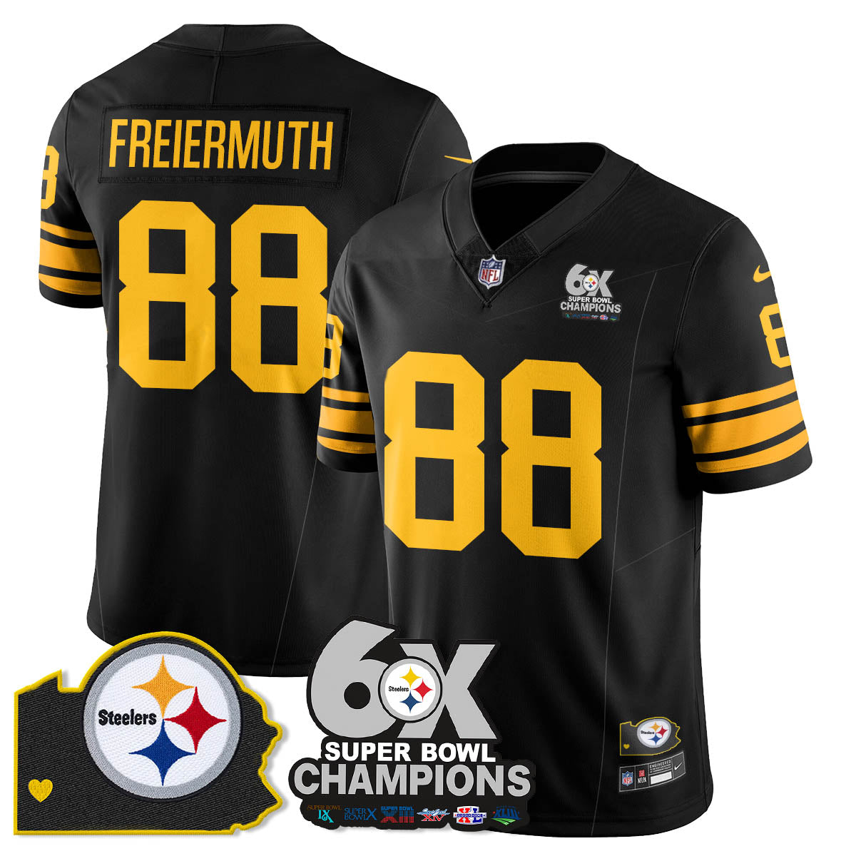 PIT 6-Time Champions Patch Vapor Limited Jersey