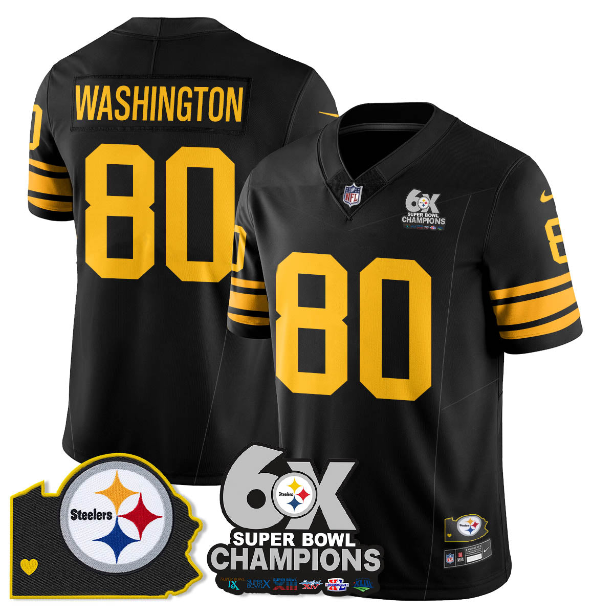 PIT 6-Time Champions Patch Vapor Limited Jersey