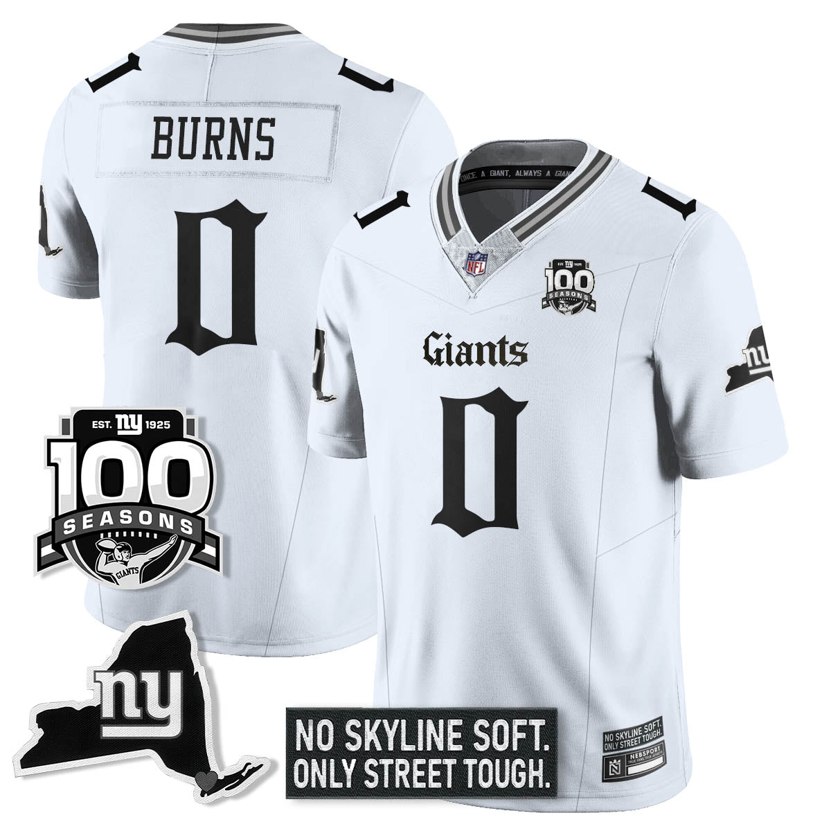 NYG 100th Seasons 'Gothic Gotham Edition' Vapor Limited Jersey