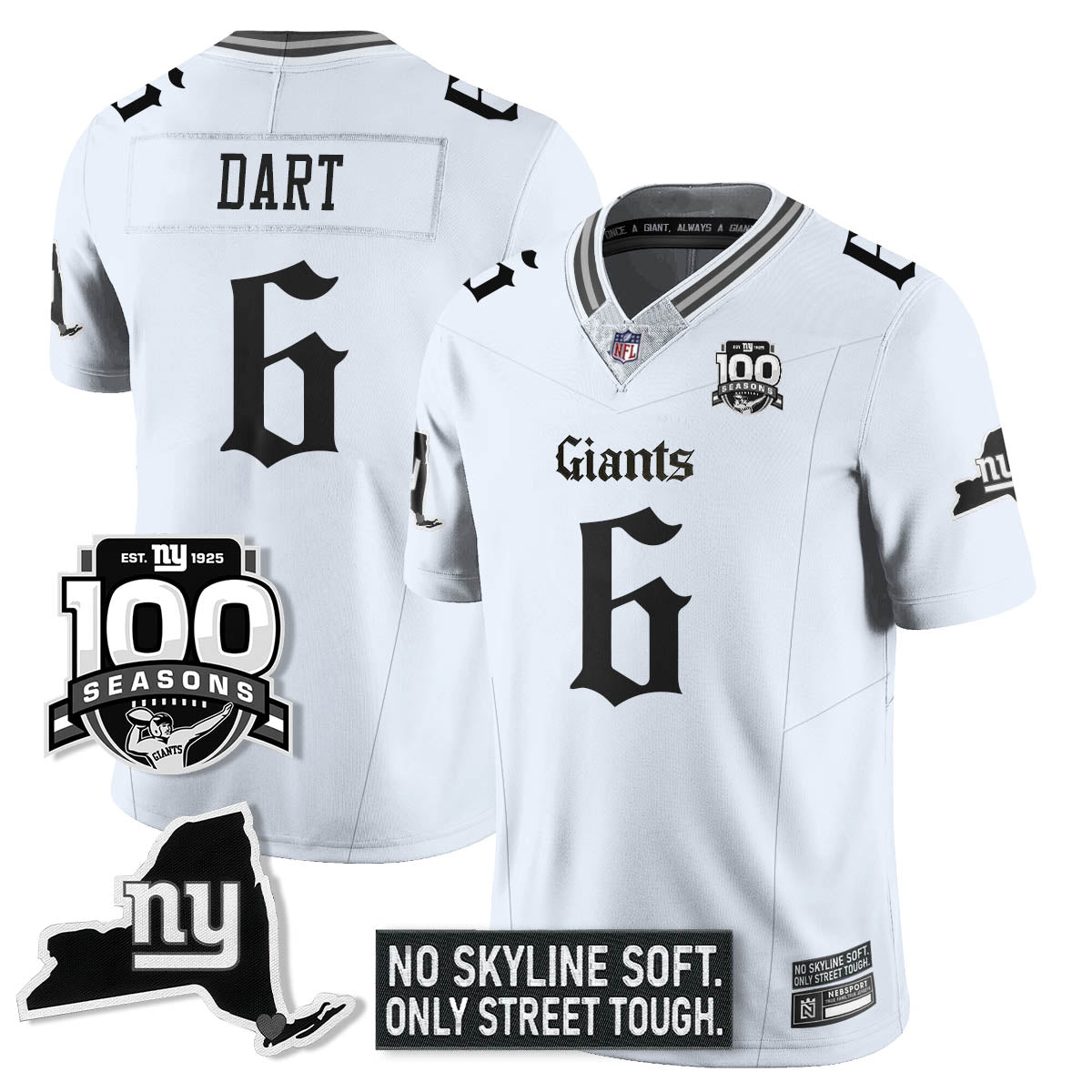 NYG 100th Seasons 'Gothic Gotham Edition' Vapor Limited Jersey