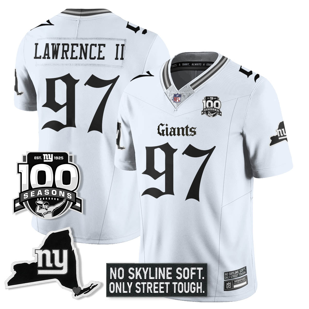 NYG 100th Seasons 'Gothic Gotham Edition' Vapor Limited Jersey
