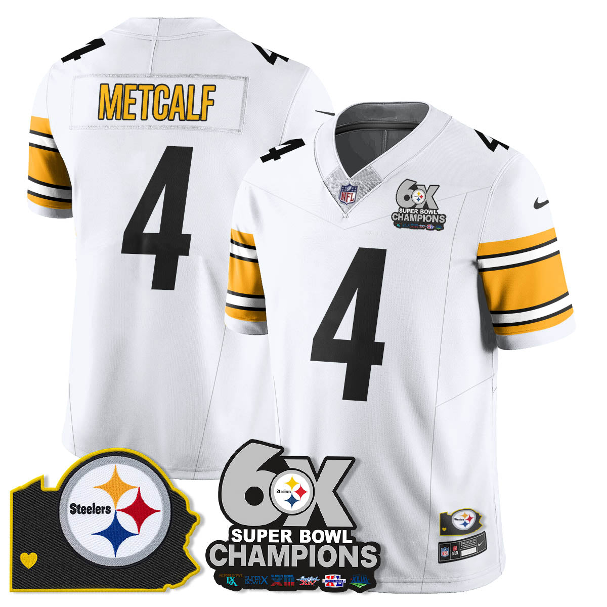 PIT 6-Time Champions Patch Vapor Limited Jersey