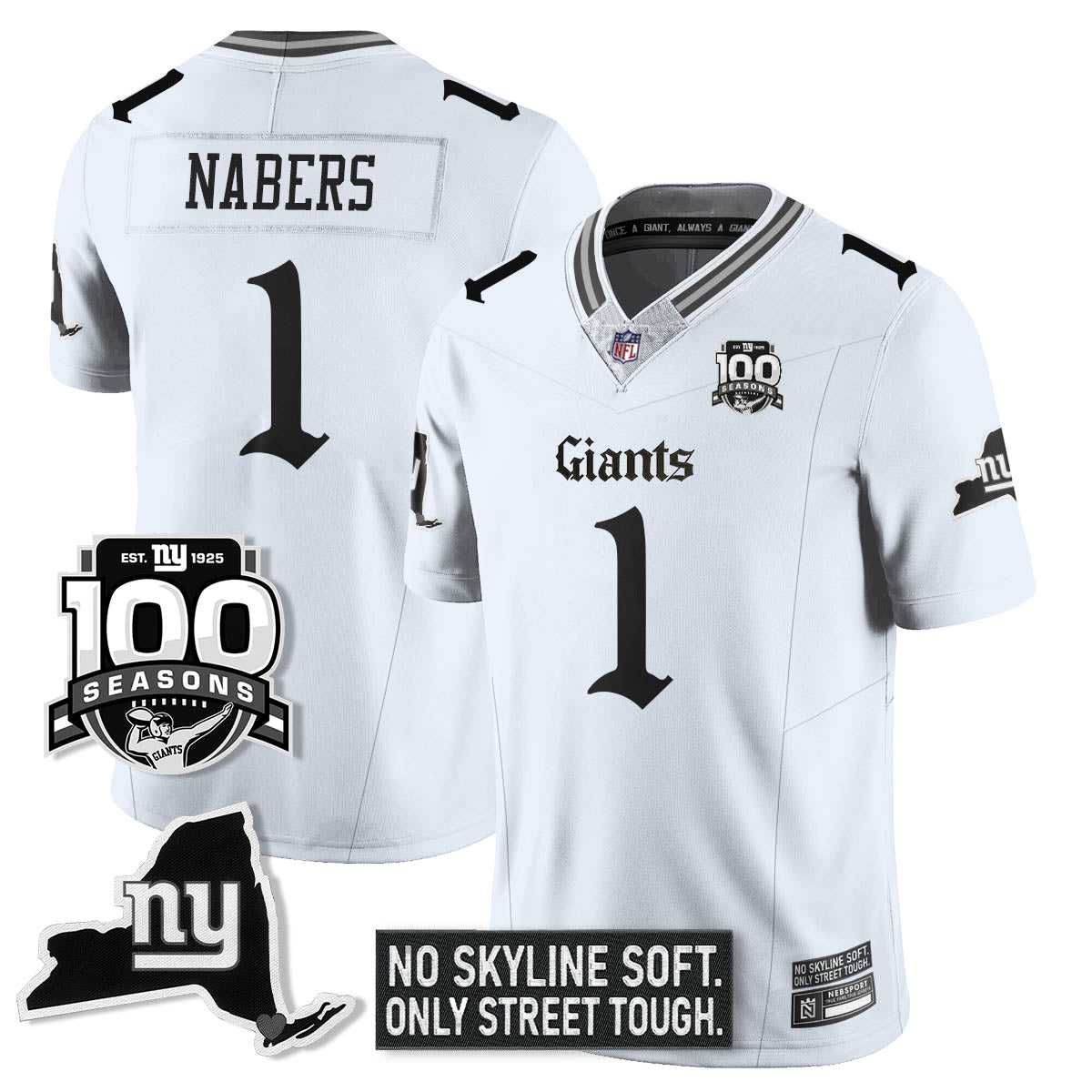 NYG 100th Seasons 'Gothic Gotham Edition' Vapor Limited Jersey