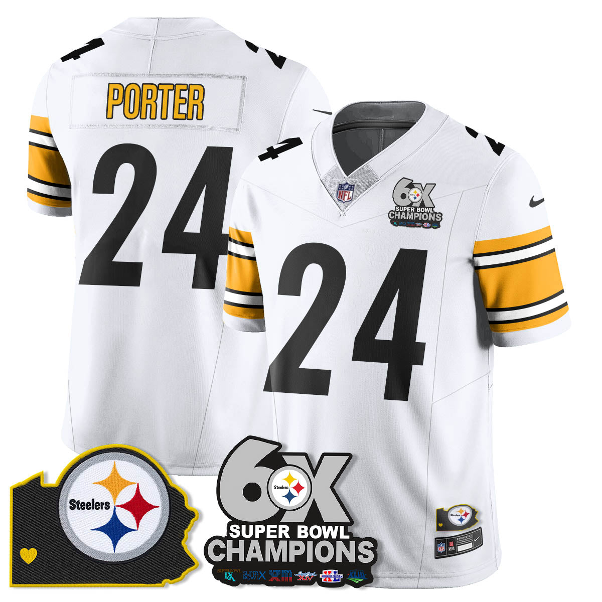 PIT 6-Time Champions Patch Vapor Limited Jersey
