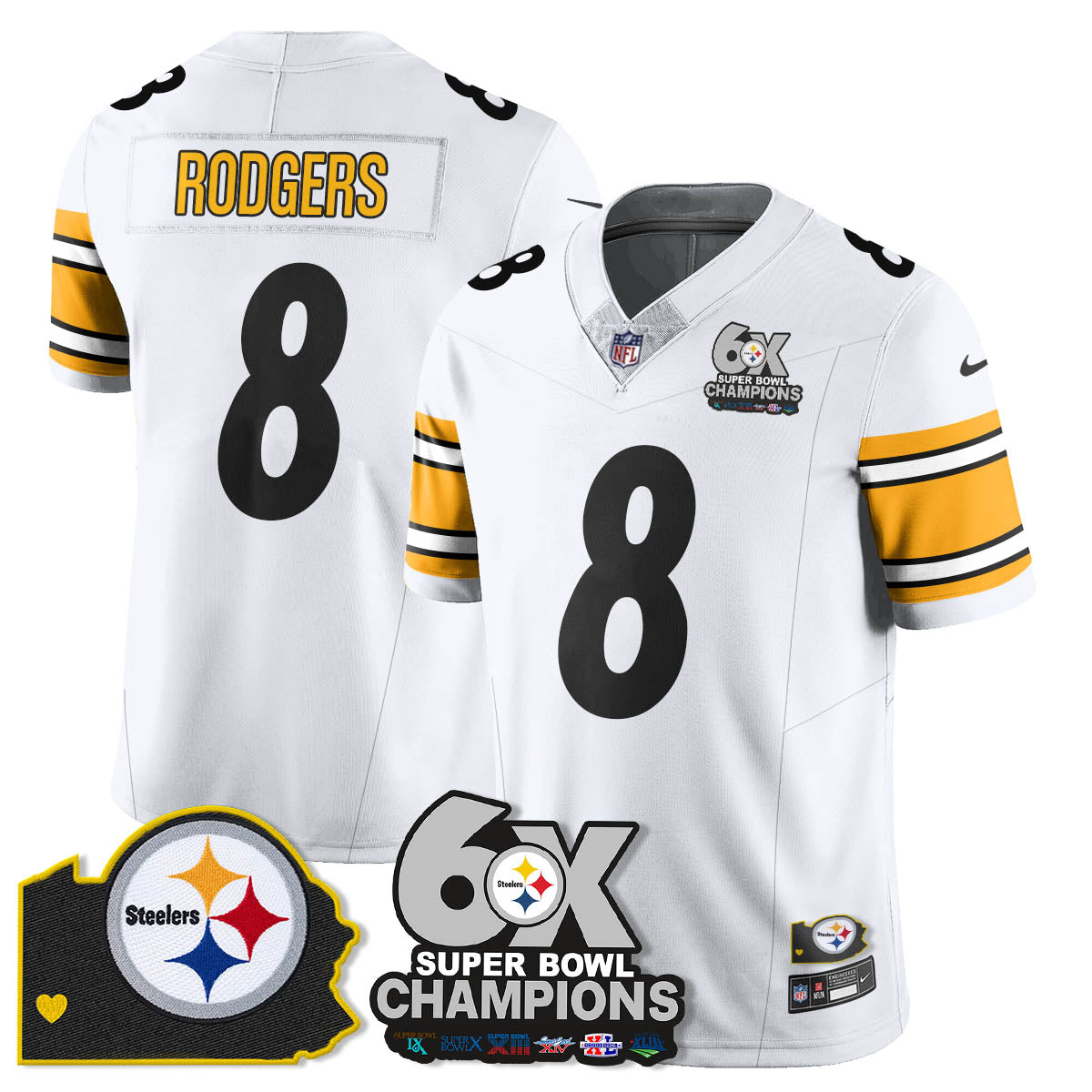 PIT 6-Time Champions Patch Vapor Limited Jersey