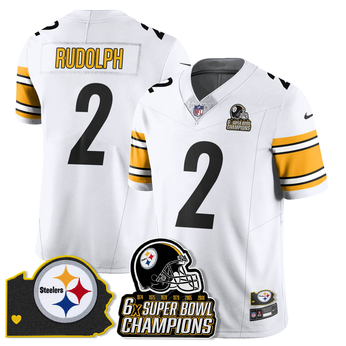 PIT 6-Time Champions Patch Vapor Limited Jersey