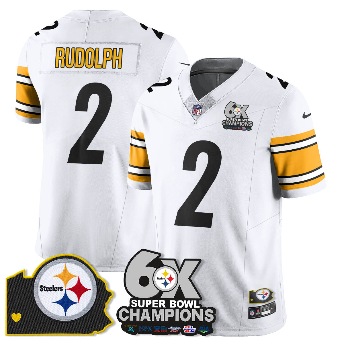 PIT 6-Time Champions Patch Vapor Limited Jersey