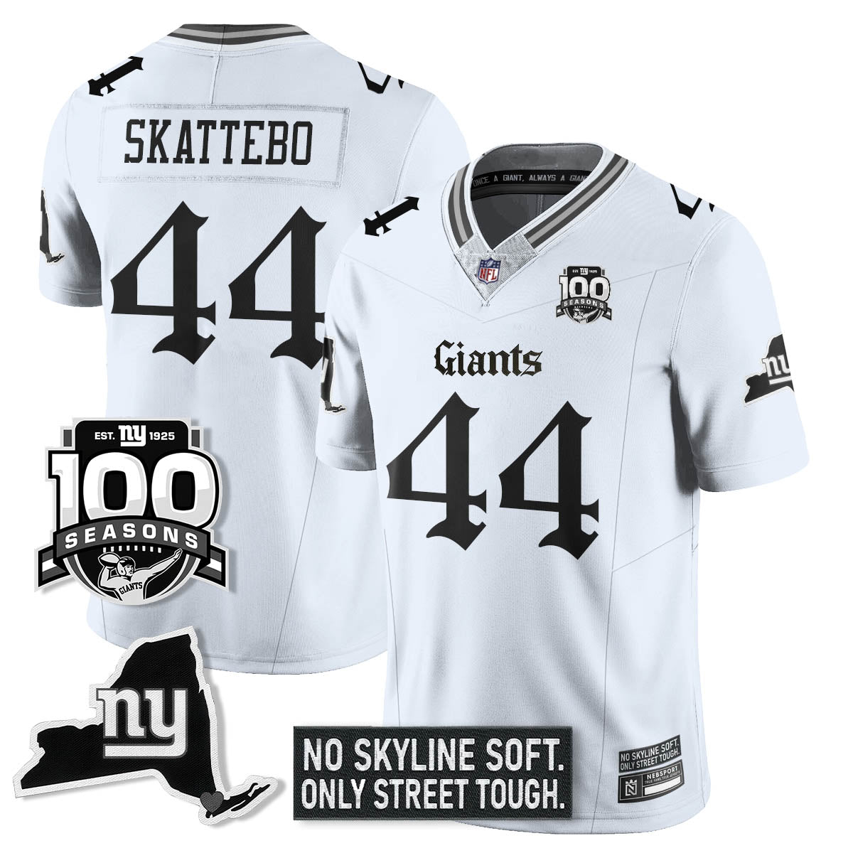 NYG 100th Seasons 'Gothic Gotham Edition' Vapor Limited Jersey