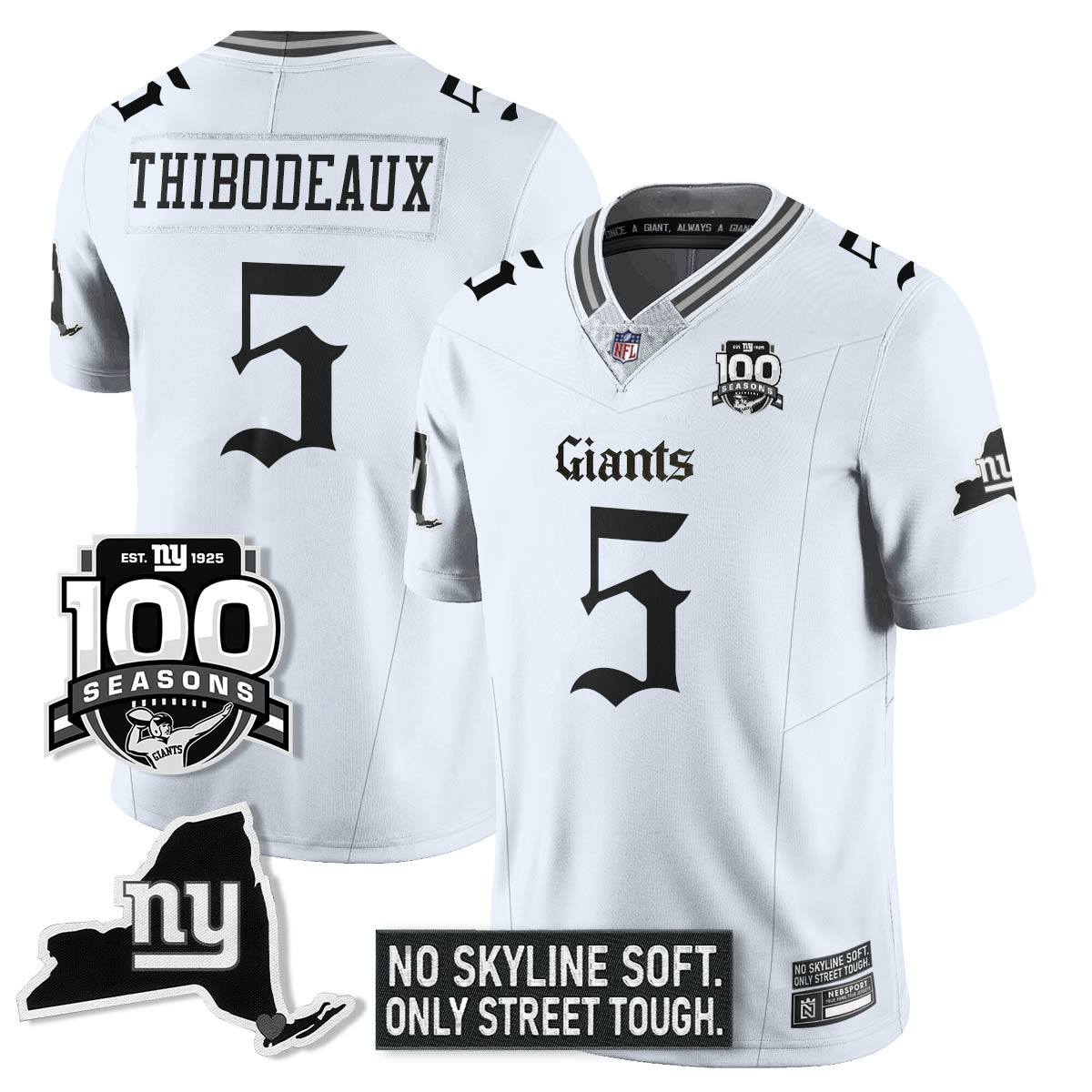 NYG 100th Seasons 'Gothic Gotham Edition' Vapor Limited Jersey