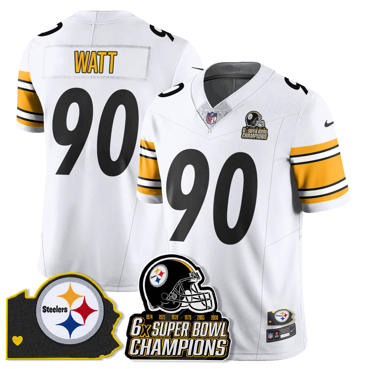 PIT 6-Time Champions Patch Vapor Limited Jersey