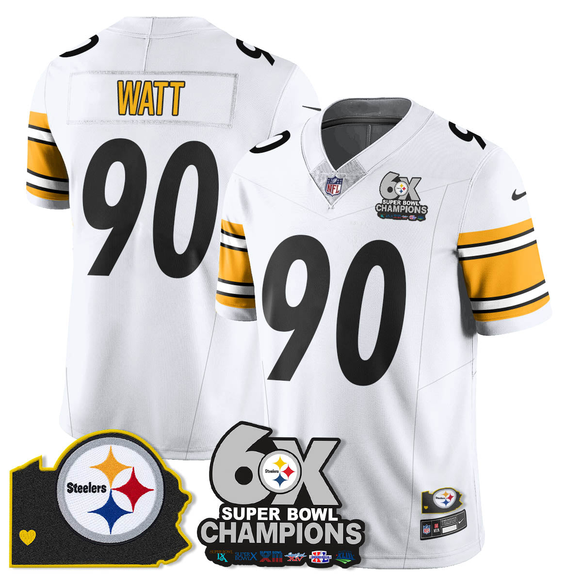 PIT 6-Time Champions Patch Vapor Limited Jersey