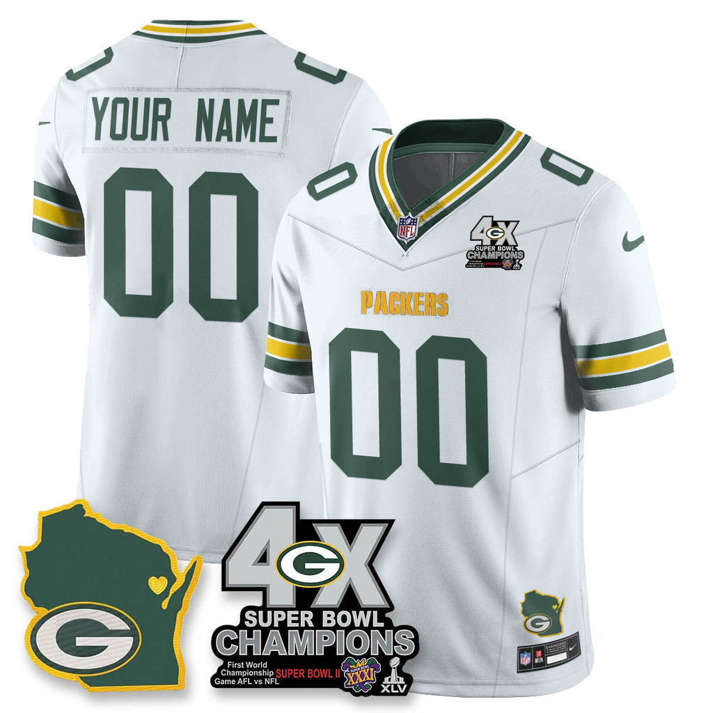 GB 4-Time Champions Patch Vapor Limited Jersey