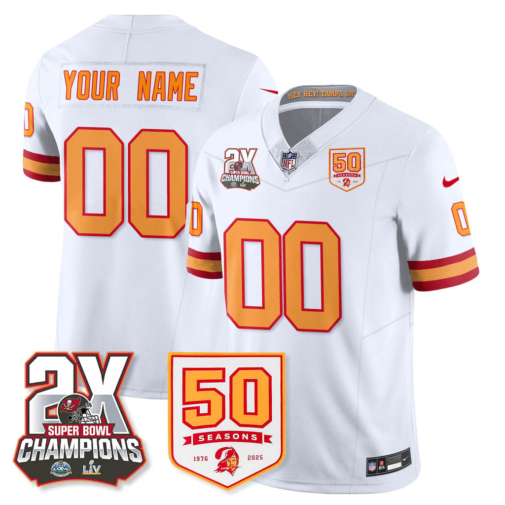 TB 2-Time Champions Patch Throwback Vapor Limited Jersey