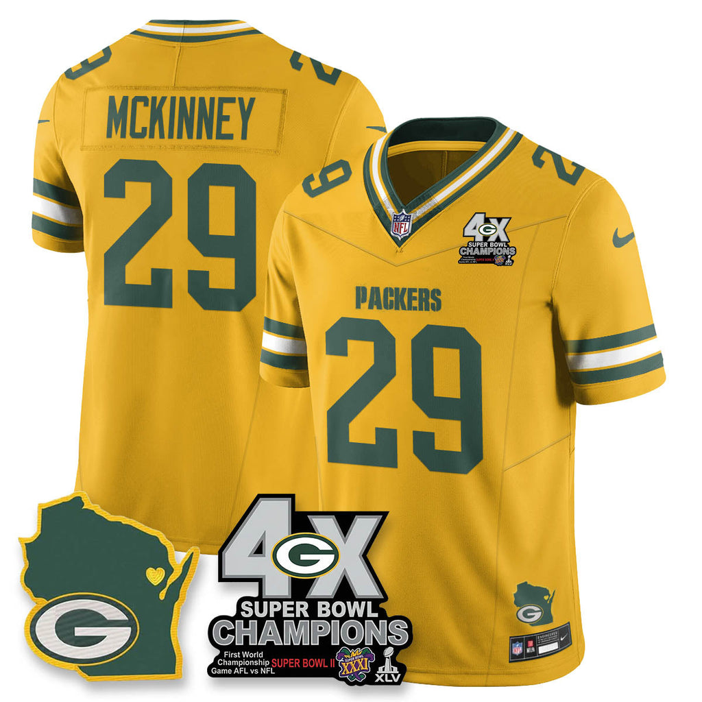 GB 4-Time Champions Patch Vapor Limited Jersey