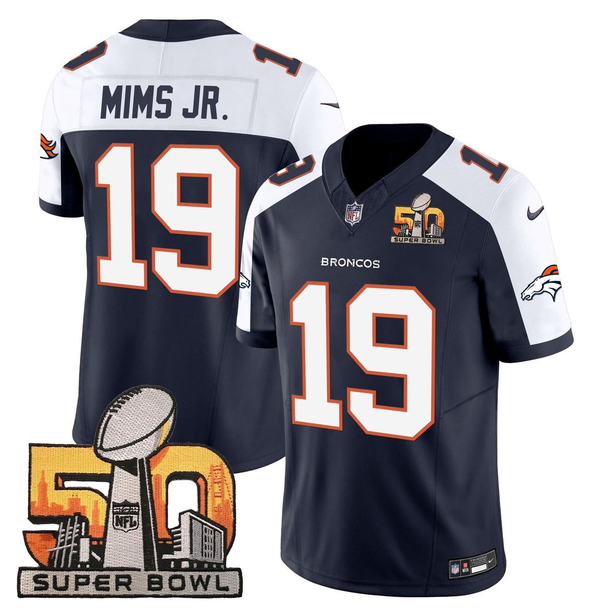 DB Super Bowl 50 Patch Vapor Jersey