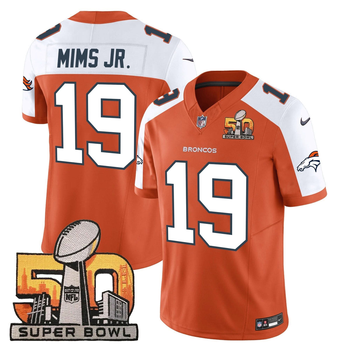 DB Super Bowl 50 Patch Vapor Jersey