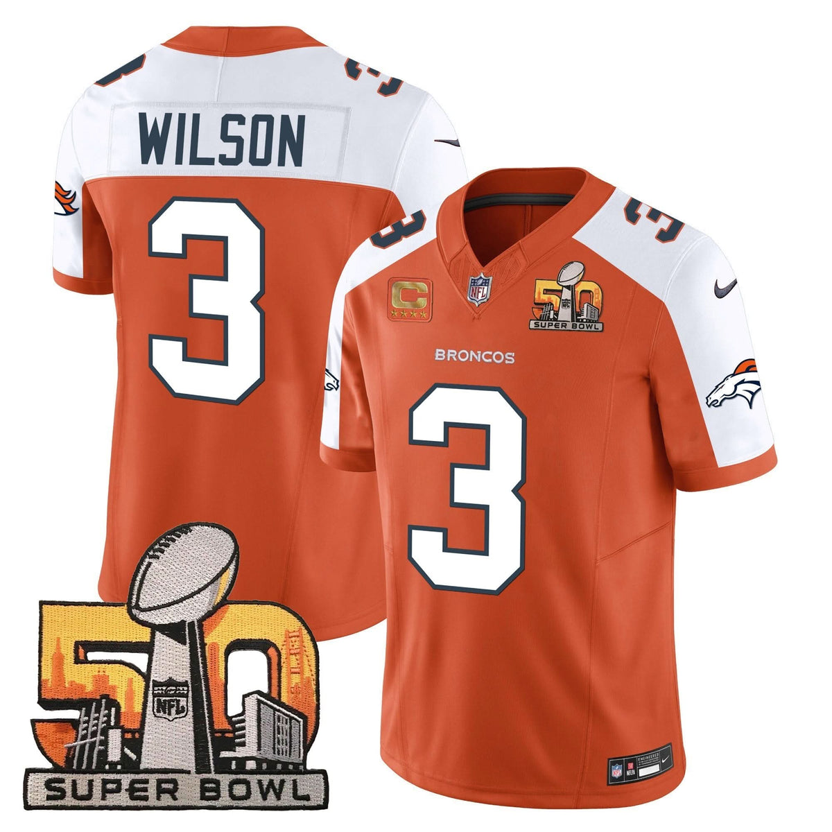 DB Super Bowl 50 Patch Vapor Jersey