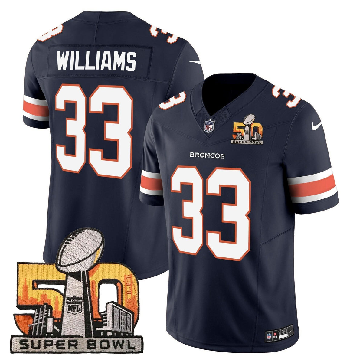 DB Super Bowl 50 Patch Vapor Jersey